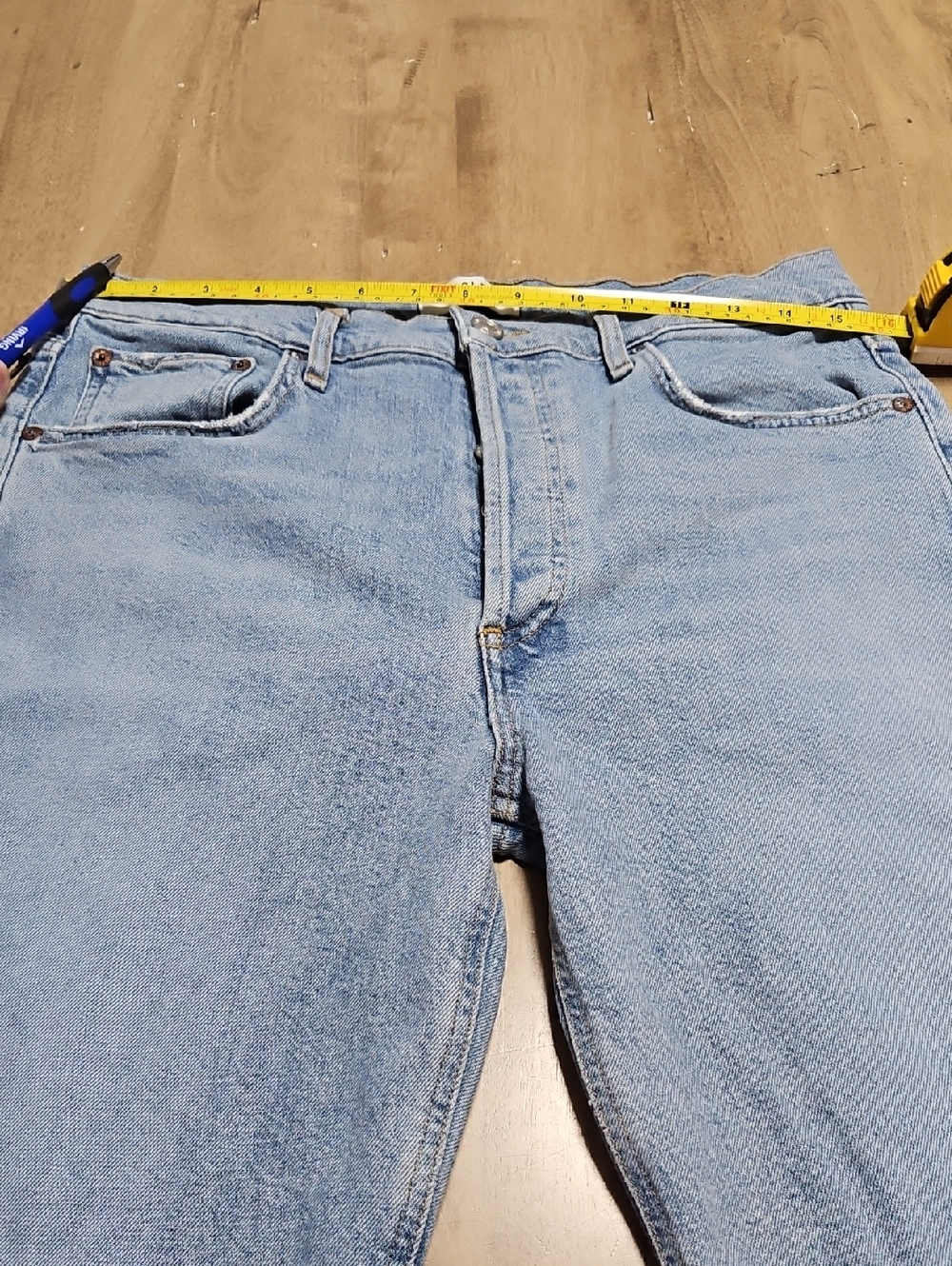 Agolde Riley Crop Light Wash Women's Straight Leg Jeans Size 30 - Picture 5 of 14